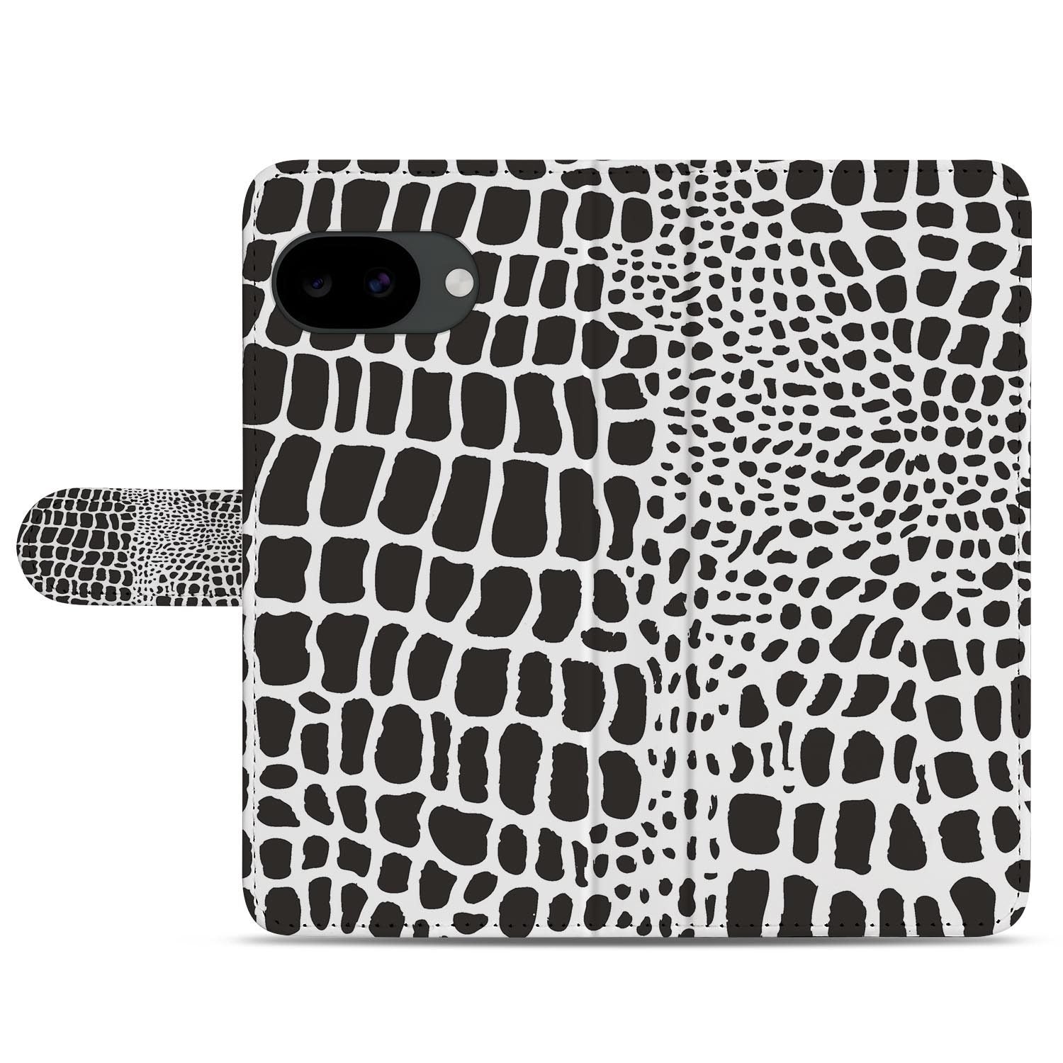Google Pixel 10a portemonnee hoesje met Slangenprint design