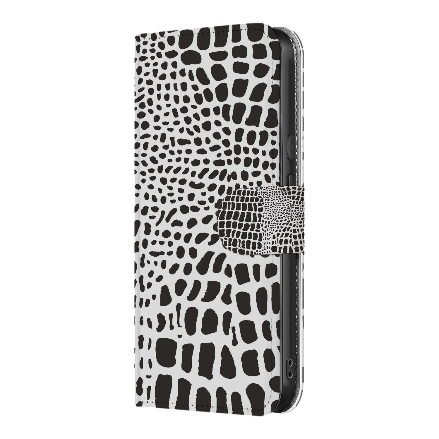 Slangenprint wallet hoesje voor Google Pixel 10a met pasjeshouder