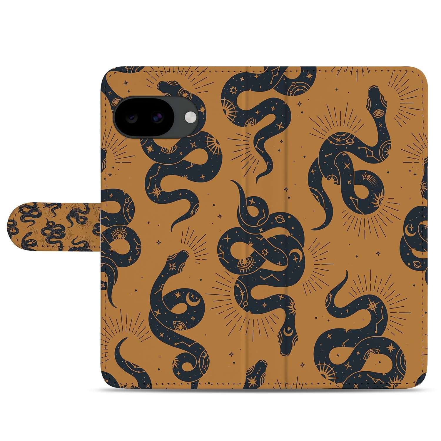 Google Pixel 10a portemonnee hoesje met Slangenontwerp design