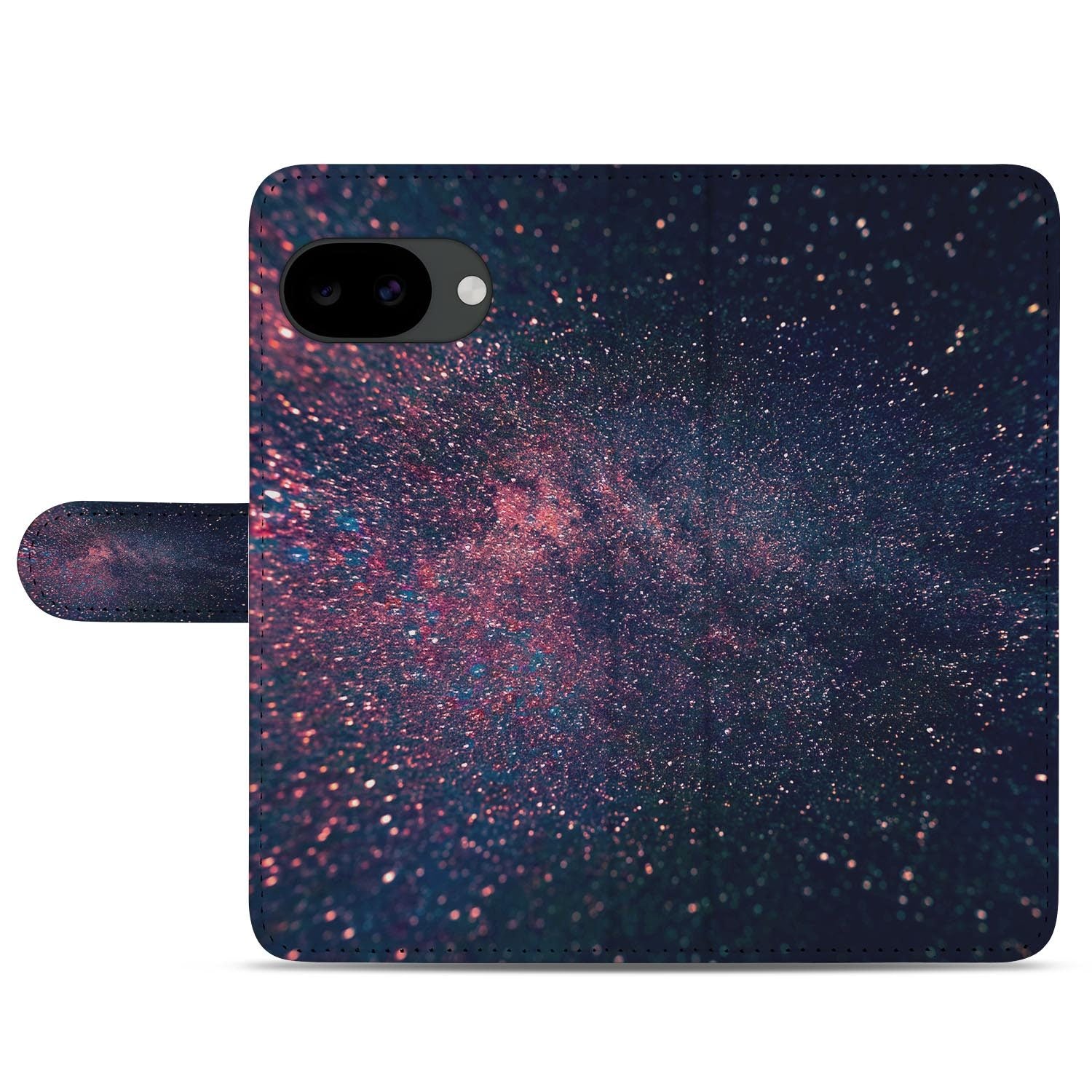 Google Pixel 10a portemonnee hoesje met Glitter Sterren design
