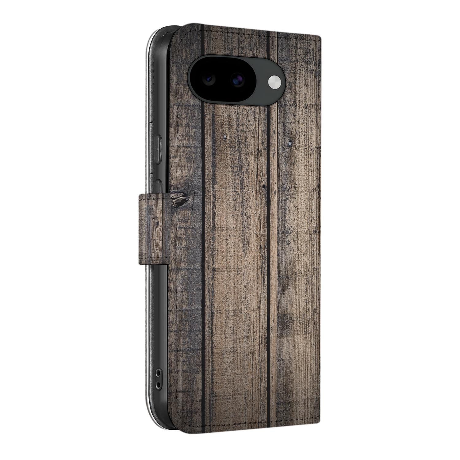Bookcase hoesje Google Pixel 10a met Steigerhout print