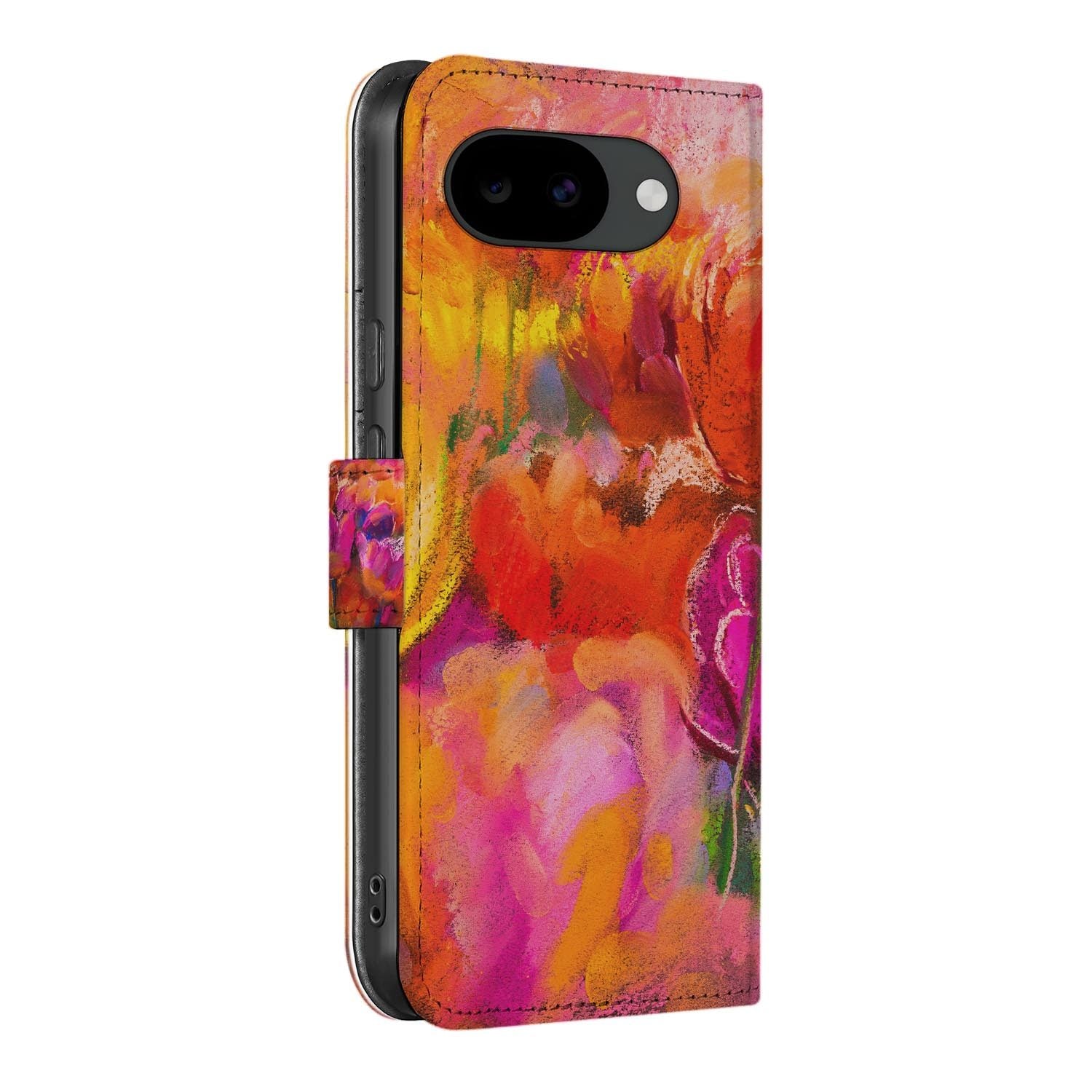 Bookcase hoesje Google Pixel 10a met Tulips print
