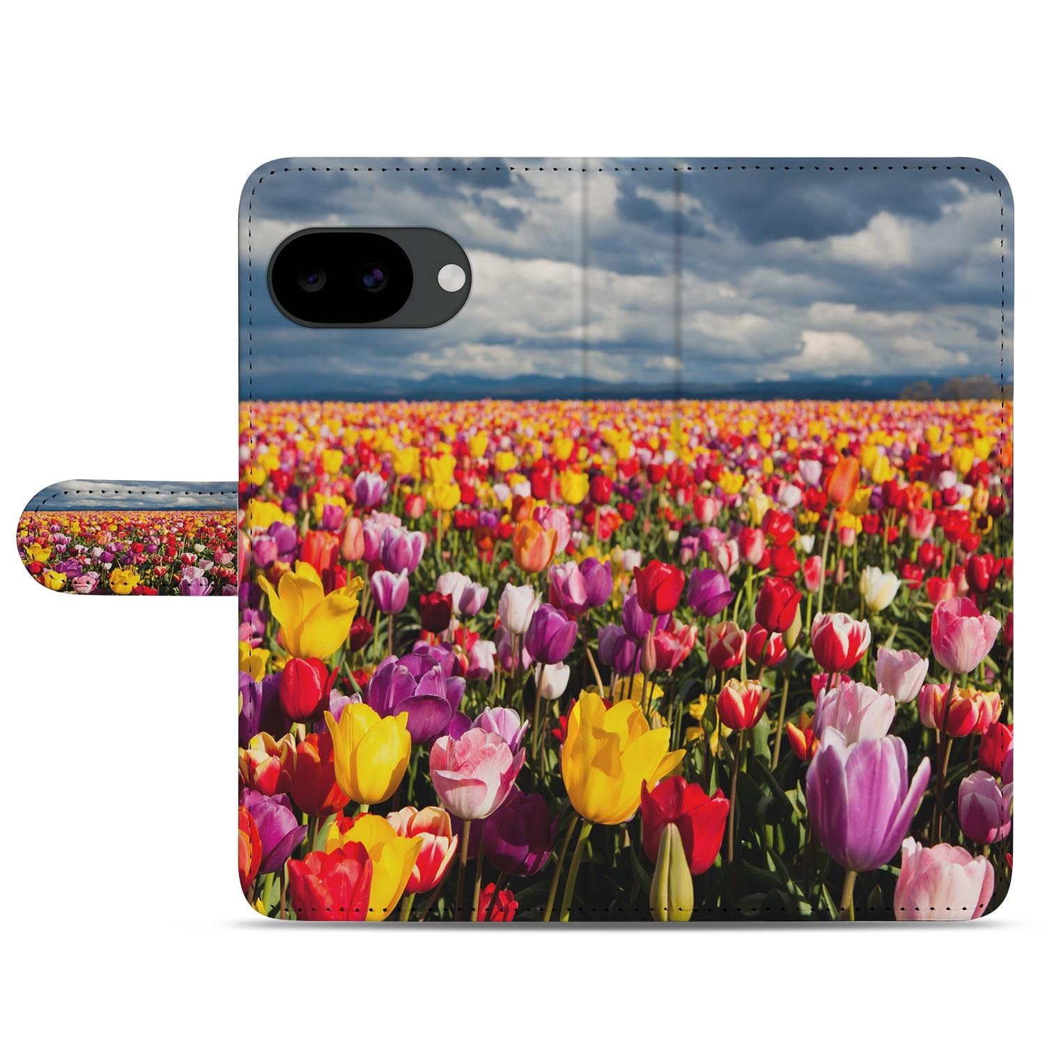 Google Pixel 10a portemonnee hoesje met Tulpen design