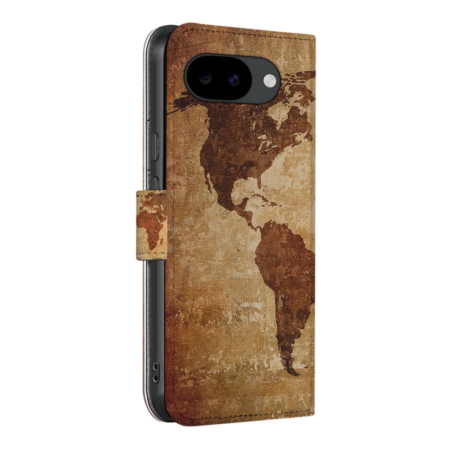 Bookcase hoesje Google Pixel 10a met Wereldkaart print