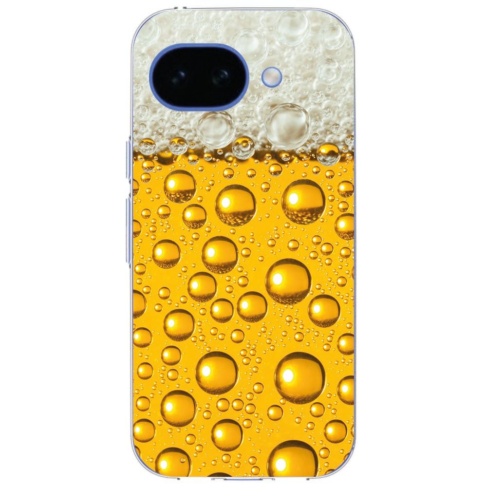 Google Pixel 10a hoesje Bier schuin gefotografeerd met zicht op de camerarand
