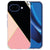 Google Pixel 10a softcase hoesje Zwart Roze Vormen met abstracte print