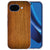Back cover hoesje Donker Hout voor de Google Pixel 10a met donkere houtlook-print