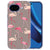 Achterkant van het Google Pixel 10a TPU hoesje met roze Flamingo design