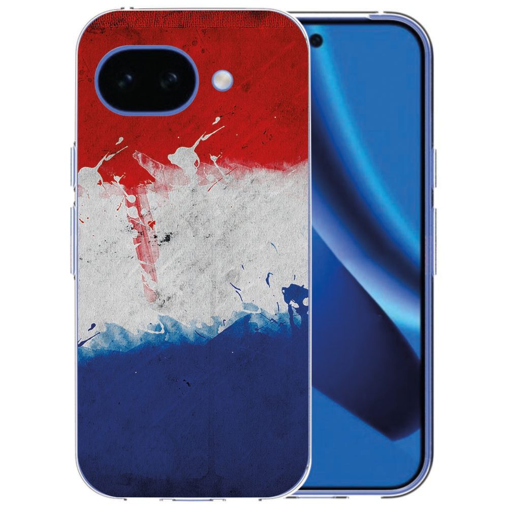 Back cover hoesje Nederlandse Vlag op een Google Pixel 10a, rood-wit-blauwe achterkant