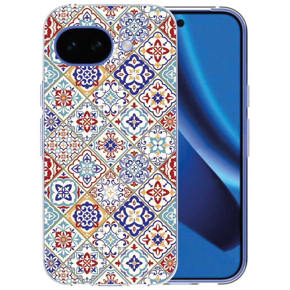 Google Pixel 10a TPU hoesje met kleurrijk Tiles Color tegeltjesmozaïek