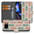 Ananas VibeBook Google Pixel 9a Book Case En Portemonnee Hoesje ananasprint roze groen beige vooraanzicht
