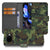 Army Dark Camouflage Google Pixel 9a Portemonnee Hoesje bookcase voorkant achterkant