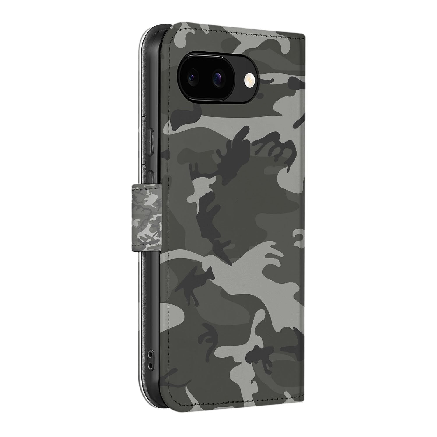 Army Light Google Pixel 9a Portemonnee Hoesje camouflage design zijkant