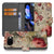 Google Pixel 9a Elegante Portemonnee Hoesje met Kleurrijke Bloemenprint bloemenprint design aanzicht