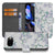 Book Case Google Pixel 9a Blossom White Portemonnee Hoesje bloemenmotief pasjeshouder aanzicht