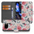Butterfly Roses Google Pixel 9a Book Case Portemonnee Hoesje roze rozen vlinders aanzicht