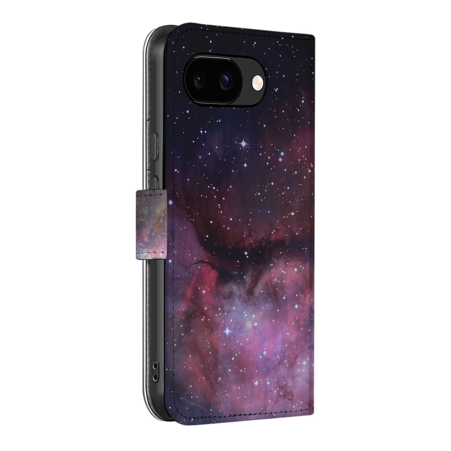Heelal Design Google Pixel 9a Book Case Portemonnee Hoesje zijaanzicht