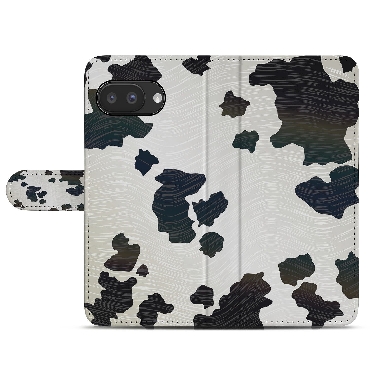 Koeienvlekken Google Pixel 9a Book Case Hoesje voorkant