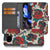 Google Pixel 9a Book Case & Portemonnee Hoesje Old Skool tattoo luxe voorzijde en achterzijde