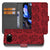 Red Roses Google Pixel 9a Book Case ontwerp bloeiende zijaanzicht
