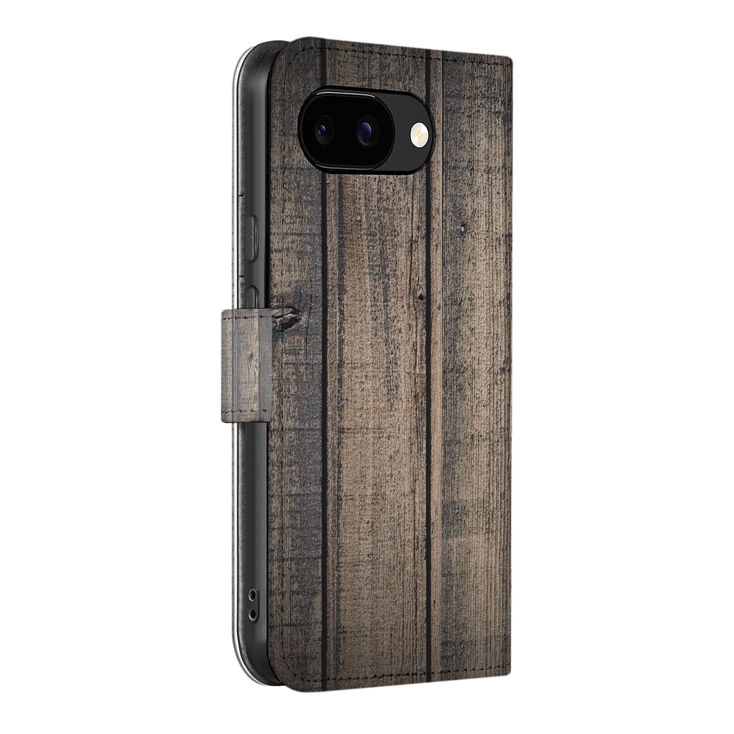 Steigerhout Design Google Pixel 9a Book Case zijaanzicht