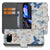 Google Pixel 9a Vlinder Book Case En Portemonnee Hoesje voorkant achterkant