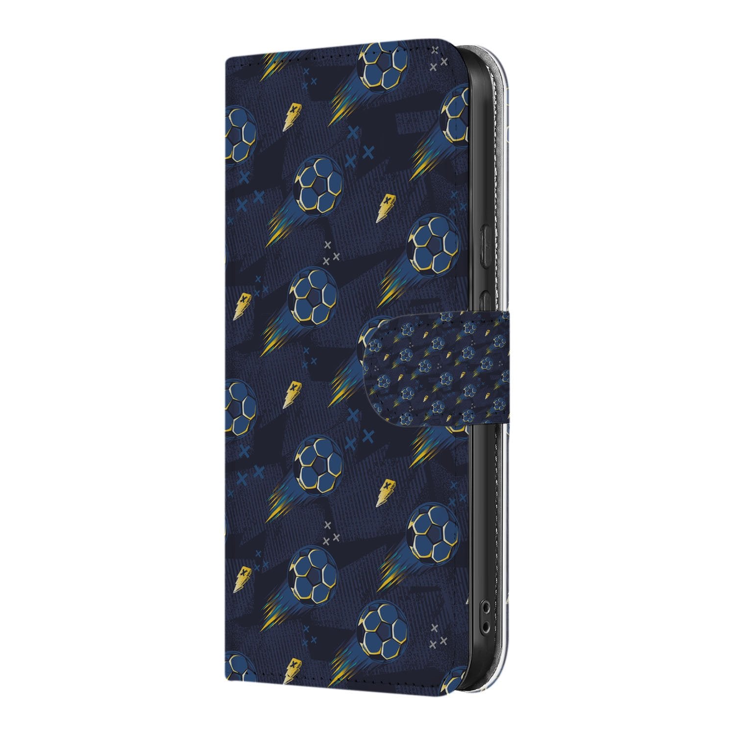 Google Pixel 9a Voetbal Design Book Case Hoesje aanzicht