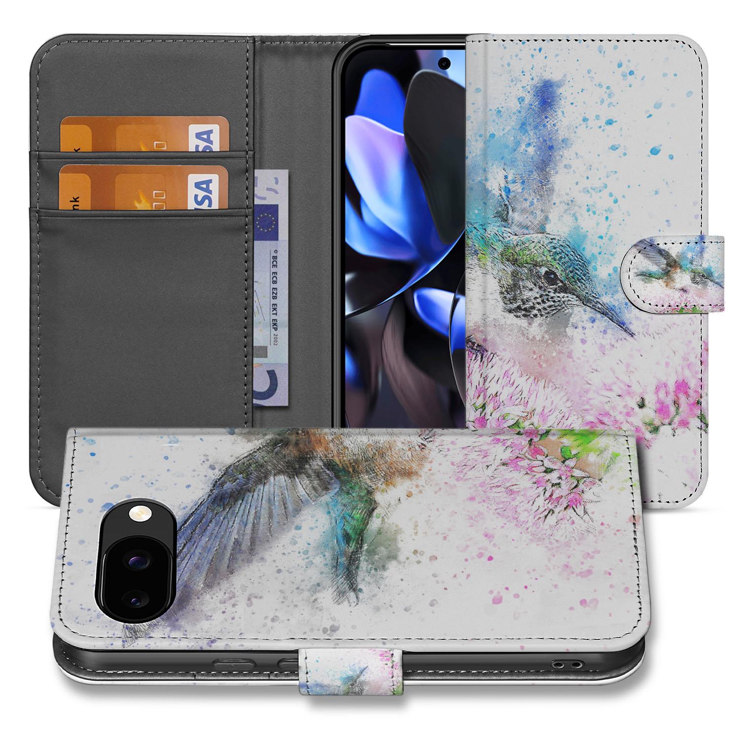 Vogel Print Google Pixel 9a Portemonnee Hoesje designnaam aanzicht