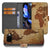 Book Case Portemonnee Hoesje Wereldkaart Design Google Pixel 9a voorkant achterkant