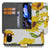 Zonnebloemen Design Google Pixel 9a Book Case Hoesje voorkant achterkant details