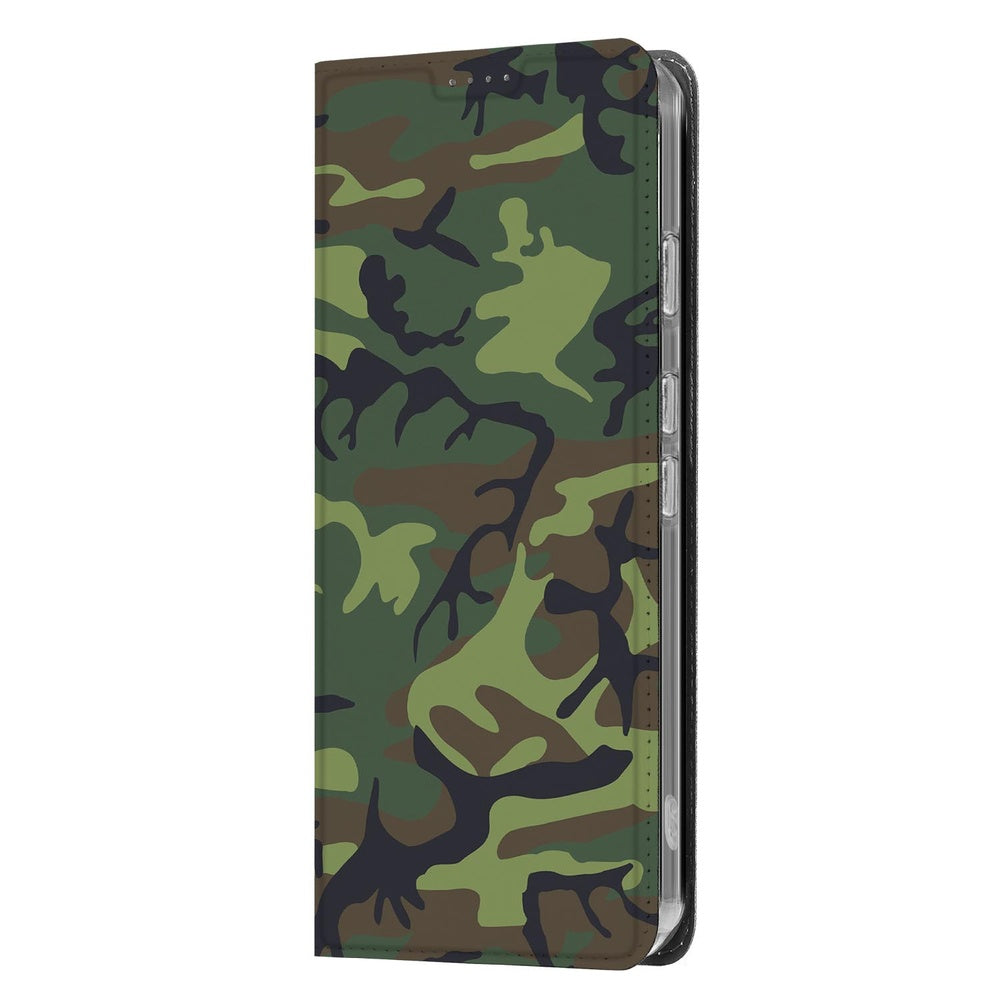 Google Pixel 9a Telefoonhoesje Army Dark camouflage design voorkant