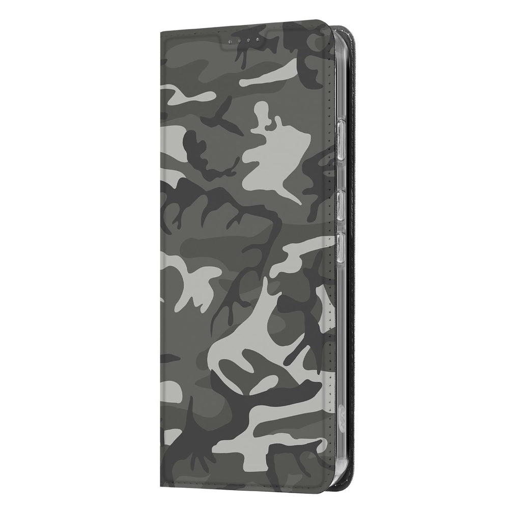 Book Wallet Case Google Pixel 9a Army Light camouflage design voorzijde