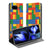 Google Pixel 9a Book Case Blokken book case blokken print kleurrijk aanzicht