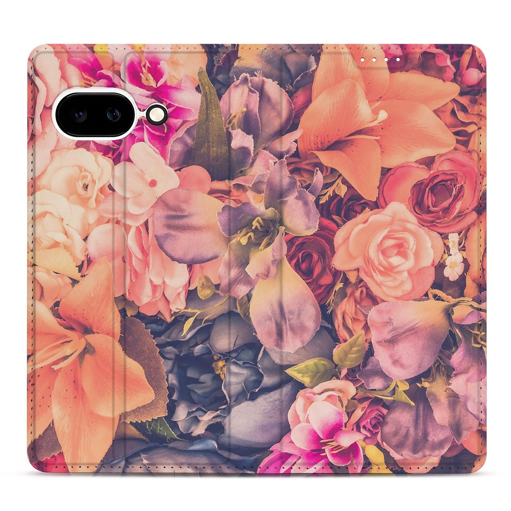 Google Pixel 9a Bookcase Bosje Bloemen bloemendessin achterzijde