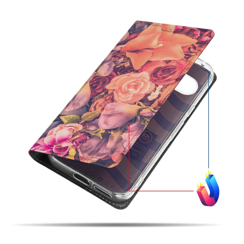 Google Pixel 9a Bookcase Bosje Bloemen telefoonhoes bloemen design open