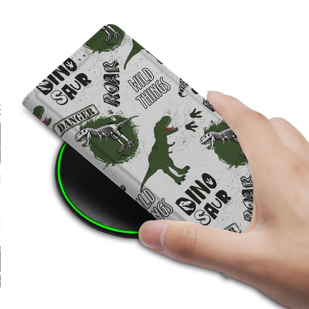 Google Pixel 9a Smart Cover Hoesje Dinosaurus dinosaurus design hand aanzicht