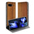 Google Pixel 9a Flip Style Cover Donker Hout hoes design donker hout vooraanzicht