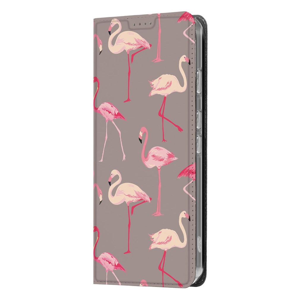 Google Pixel 9a Standcase Hoesje Flamingo standcase flamingo design taupe
