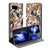 Google Pixel 9a Smart Cover Hoesje Flowers bloemen patroon open stand vooraanzicht