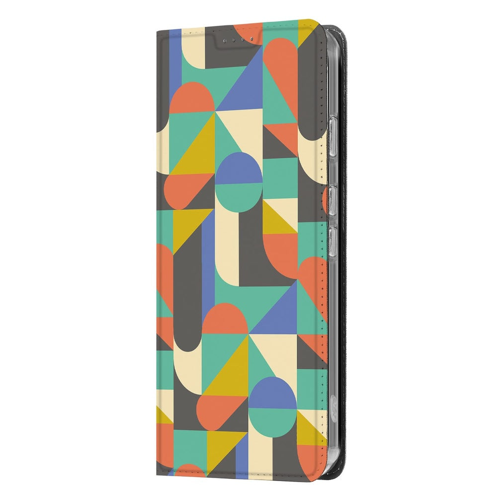 Google Pixel 9a Book Case Funky Retro book case funky retro zijaanzicht