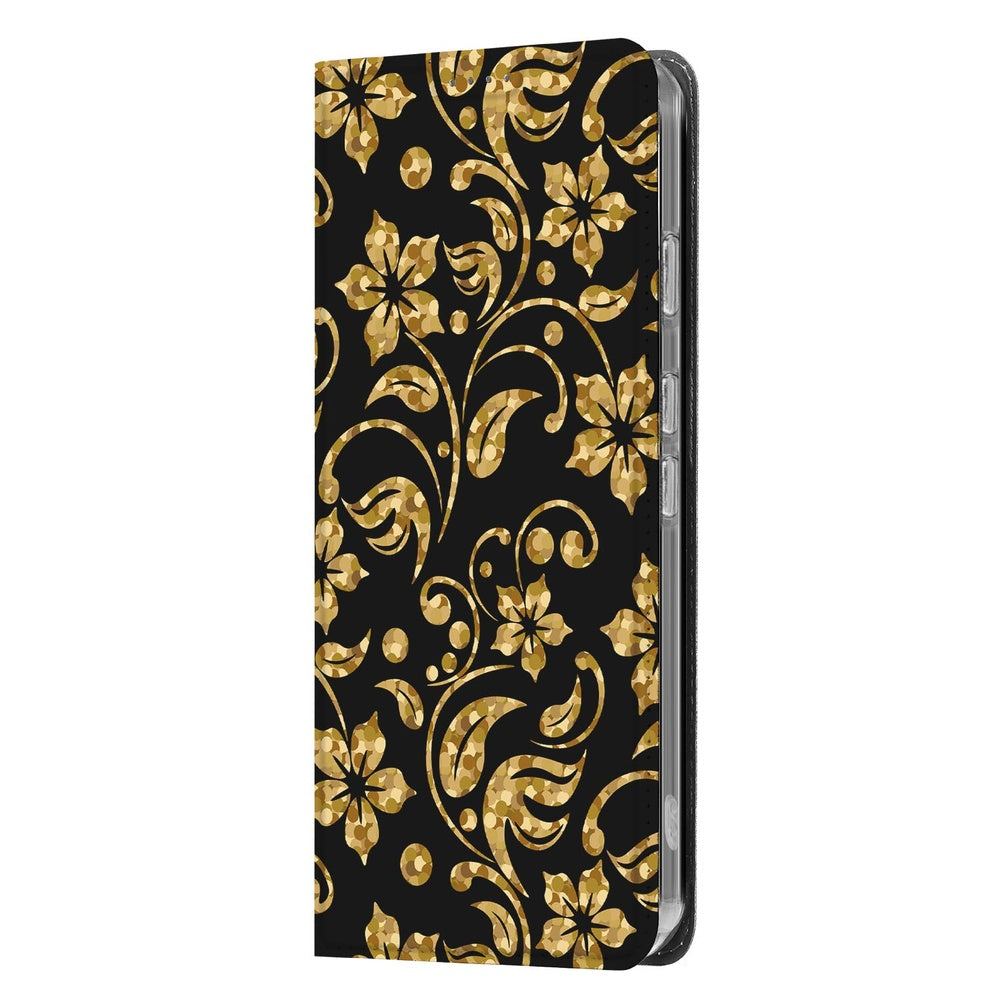 Telefoonhoesje Google Pixel 9a Gouden BloemenBC