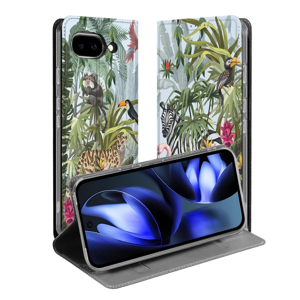 Book Wallet Case Google Pixel 9a Jungle