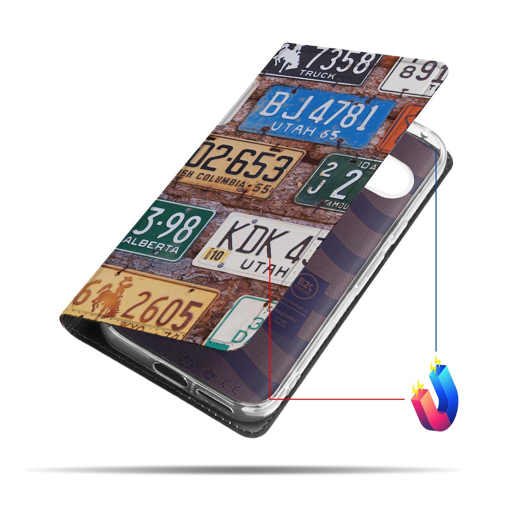 Google Pixel 9a Bookcase Kentekenplaten Design Kans View