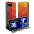 Google Pixel 9a Book Case Polygon Red voorkant achterkant
