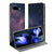 Google Pixel 9a Book Case Google Pixel 9a Stars ontwerp glanzend paarse blauwe sterrenstand