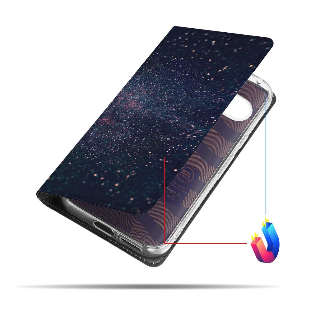 Google Pixel 9a Book Case Google Pixel 9a Stars design sterren vooraanzicht