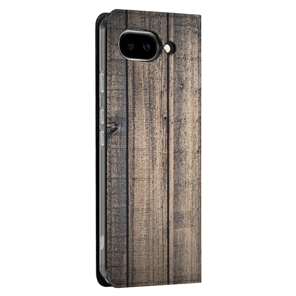 Book Case Google Pixel 9a Steigerhout steigerhout design aanzicht