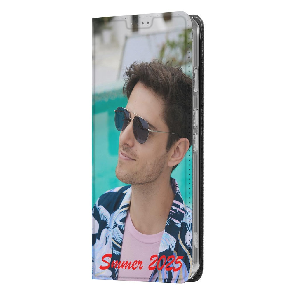 Google Pixel 9a Stand Case Hoesje Ontwerpen met Foto zomerthema man met zonnebril profiel