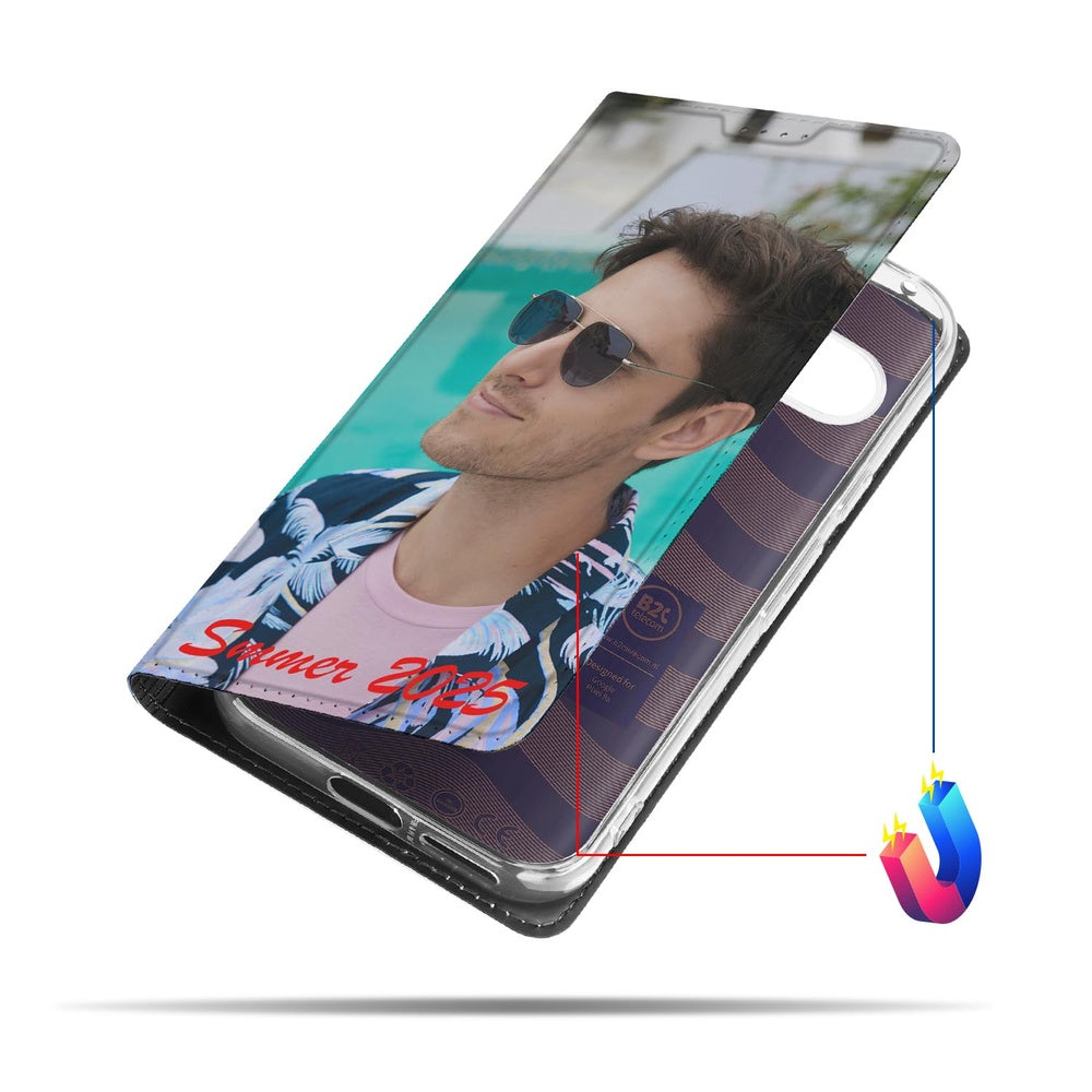 Google Pixel 9a Stand Case Hoesje Ontwerpen met Foto aanzicht