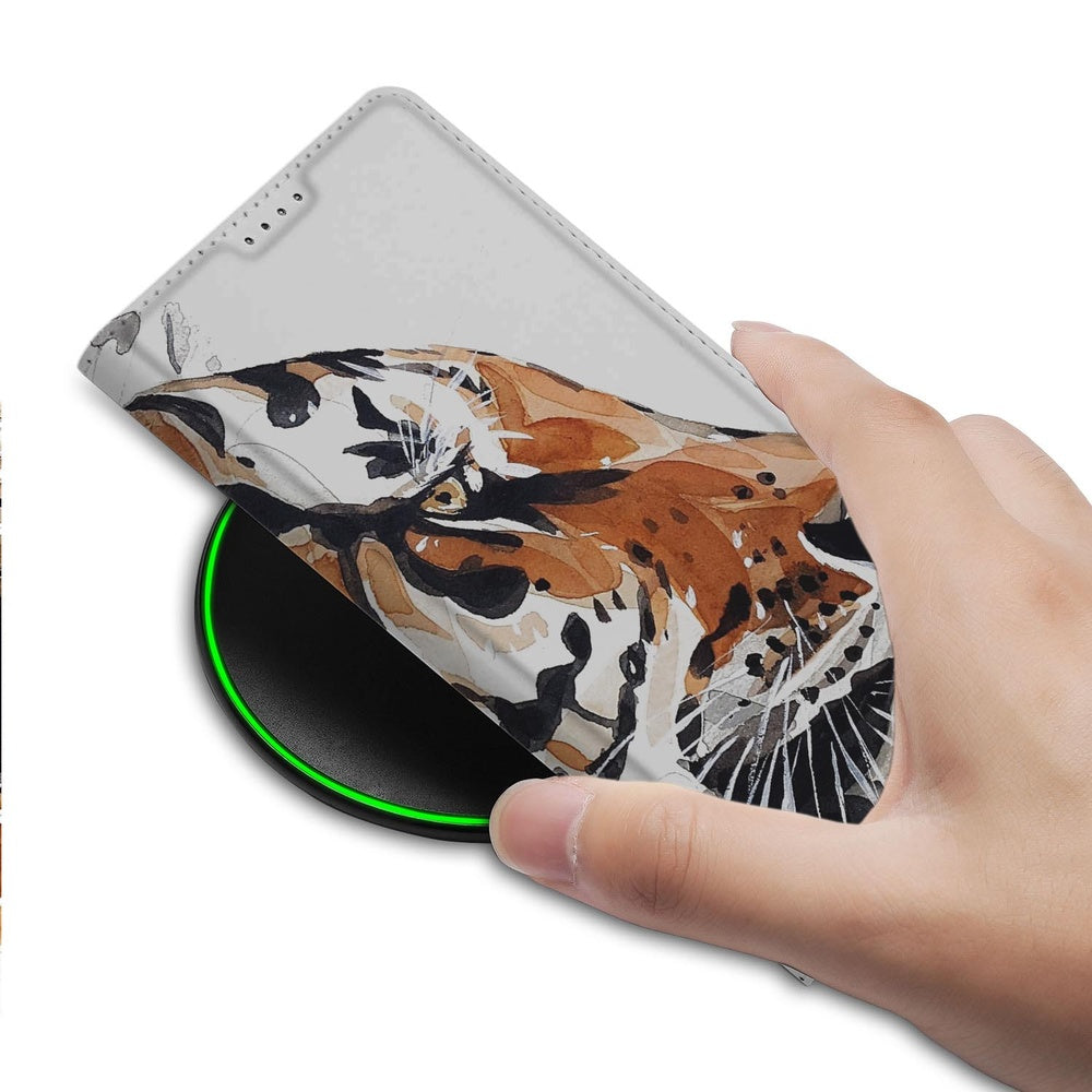 Book Cover Google Pixel 9a Tiger book cover tijger design aanzicht